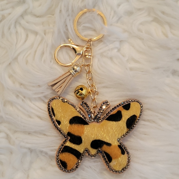 Puffy Rhinestone Keychains - Picture 3 of 4